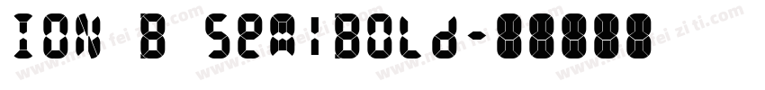 ION B SemiBold字体转换